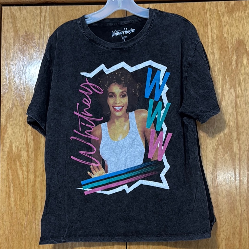Whitney Houston Graphic Tee - Black